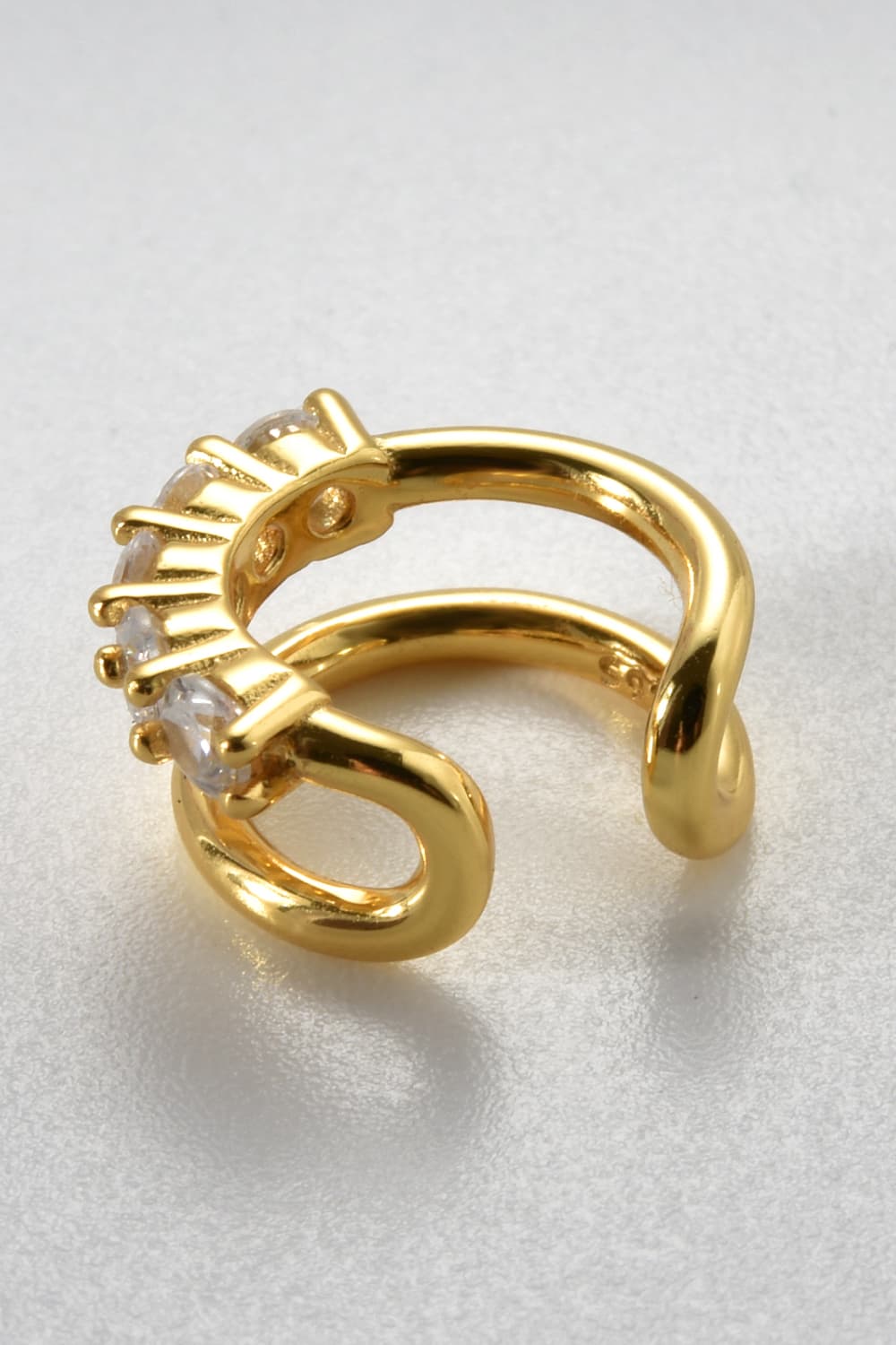 Zircon Double-Layered Single Earring