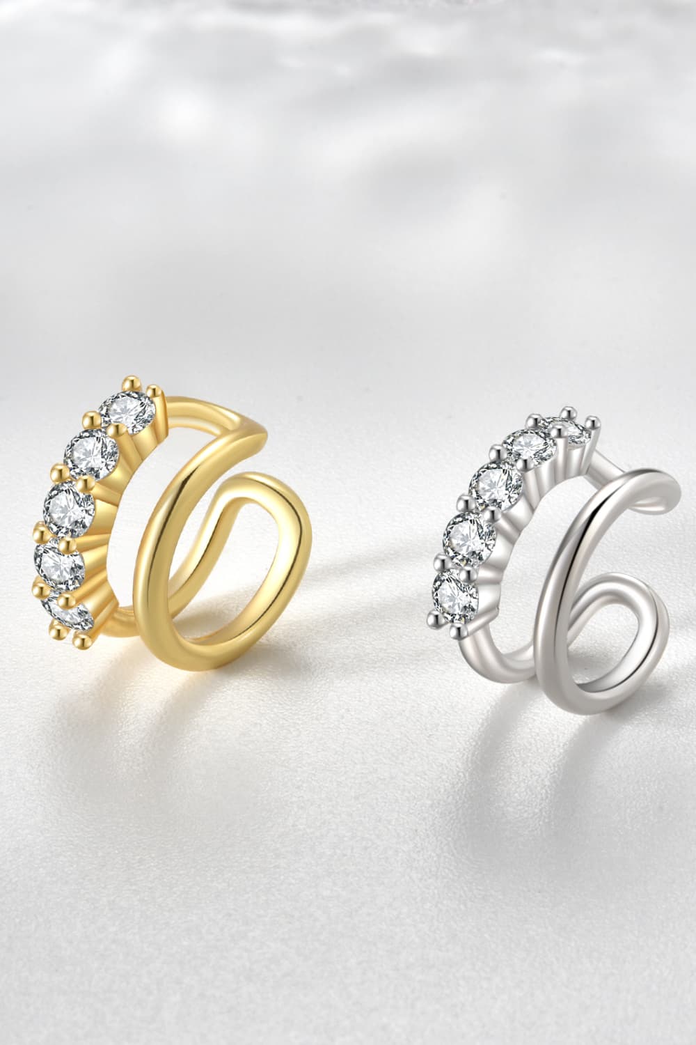 Zircon Double-Layered Single Earring