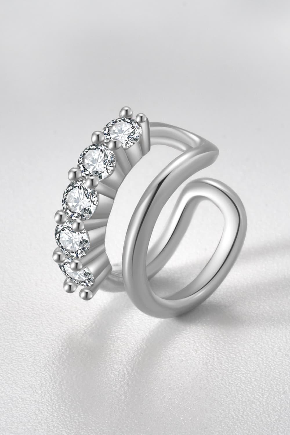 Zircon Double-Layered Single Earring