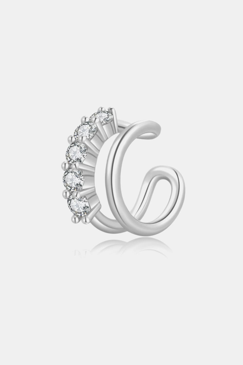 Zircon Double-Layered Single Earring