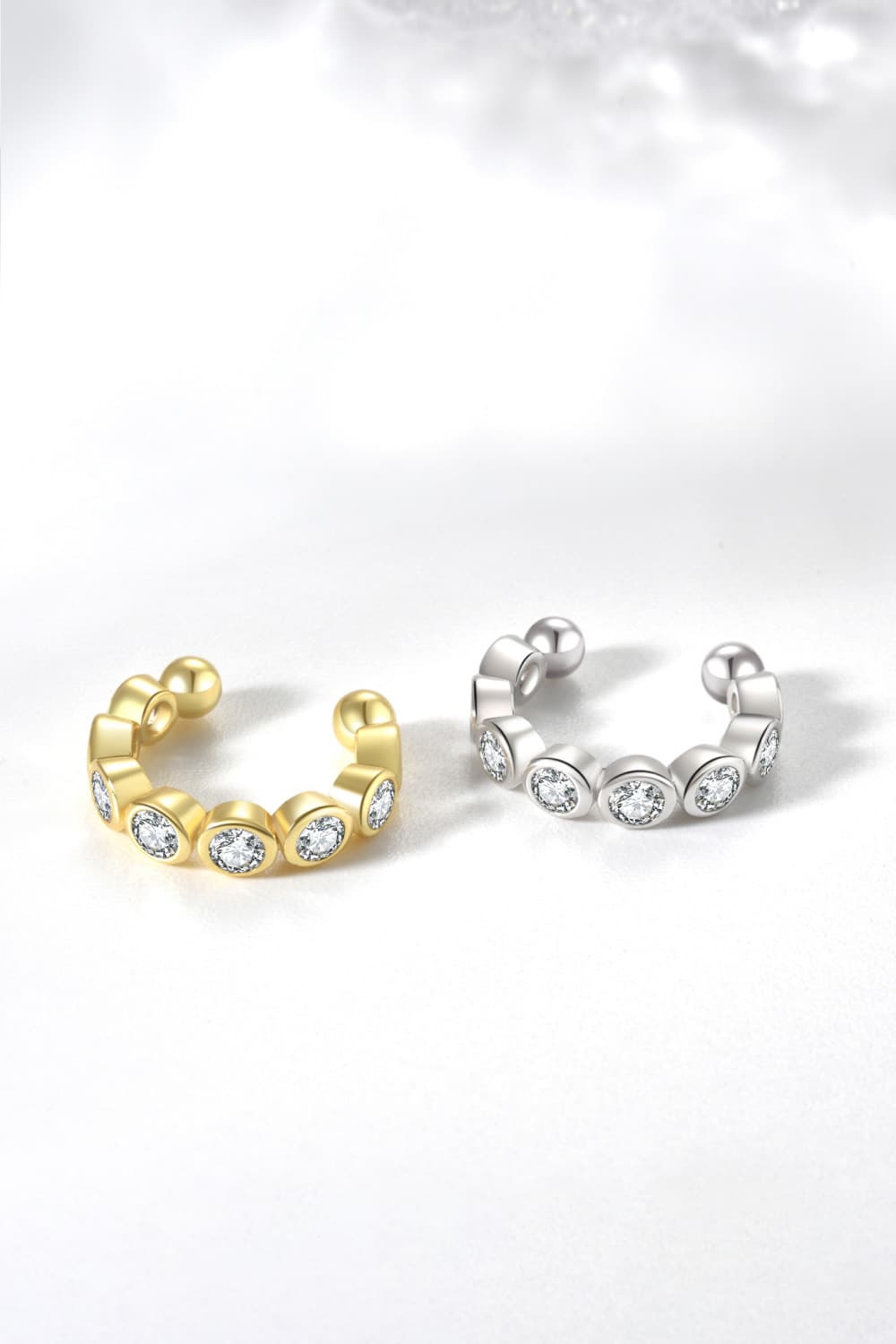 Inlaid Zircon 925 Sterling Silver Single Earring